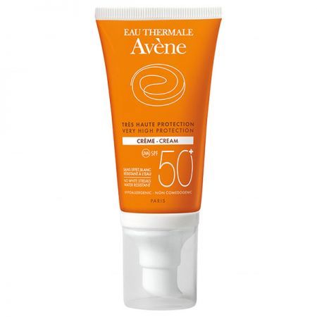 Avene Sun, krem do twarzy SPF50+, wodoodporny, skóra wrażliwa, 50ml