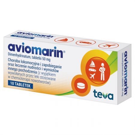 Aviomarin 50mg, 10 tabletek