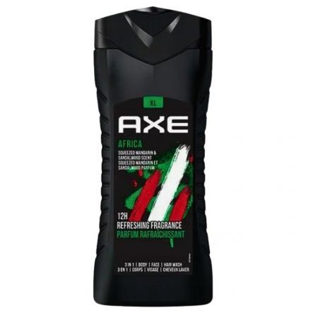 Axe Africa, żel do mycia ciała, włosów i twarzy 3w1, dla mężczyzn, 400ml