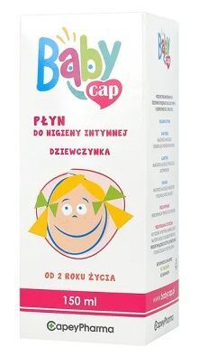 BabyCap, płyn do higieny intymnej dla dziewczynek, od 2 roku życia, 150ml
