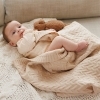 BabyOno, kocyk z wełny merino, 75cm×100cm, jasny beż, 1648/01, 1 sztuka