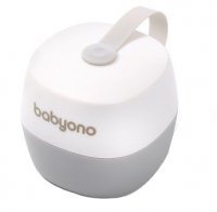 BabyOno, pojemnik na smoczek Natural Nursing, od urodzenia, biało-szary, 535/01, 1 sztuka