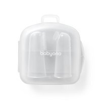 BabyOno, szczoteczki do zębów, na palec, od urodzenia, transparentne, 1545, 2 sztuki