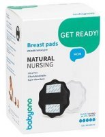 BabyOno, wkładki laktacyjne, Natural Nursing, kolor czarny, 298/02, 24 sztuki