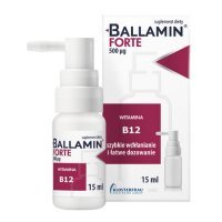 Ballamin Forte, witamina B12 500mcg, aerozol doustny, 15ml