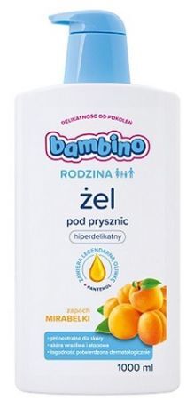 Bambino Rodzina, żel pod prysznic, powyżej 3 roku życia, mirabelka, 1000ml