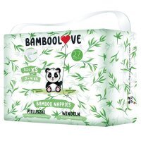 Bamboolove, pieluszki jednorazowe, bambusowe, rozmiar XS, waga 2-4 kg, 27 sztuk