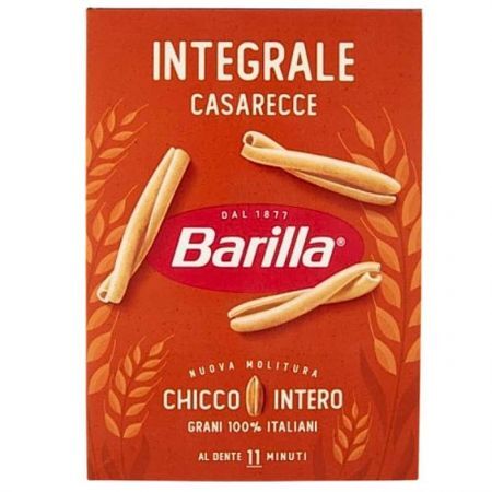 Barilla Integrale, włoski makaron pełnoziarnisty, Casarecce, 500g