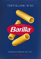 Barilla, włoski makaron, Tortiglioni N°83, 500g