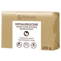 Barwa, hipoalergiczne, tradycyjne, polskie szare mydło, 100g