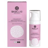 BasicLab Complementis, Ukojenie i odbudowa, ceramidowy krem regenerujący z 5% prebiotykiem i 3% pantenolem, 50ml