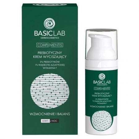 BasicLab Complementis, Wzmocnienie i Balans, prebiotyczny krem wyciszający z 5% prebiotyków, 50ml