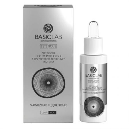 BasicLab Esteticus, Nawilżenie i Ujędrnienie, serum peptydowe pod oczy z Argireline 10%, 30ml