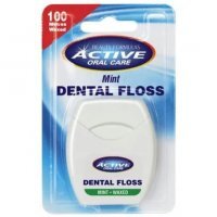 Beauty Formulas Active Oral Care, nić dentystyczna miętowa, woskowana, 100m