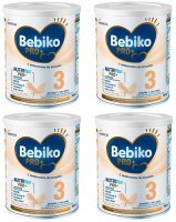 Bebiko 3 NutriFlor Pro+, formuła na bazie mleka, po 1 roku życia, czteropak (4x700g)