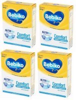 Bebiko Comfort NutriFlor ExtraCare, mleko początkowe dla niemowląt z tendencją do kolek i zaparć, czteropak (4x350g)