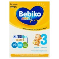 Bebiko Junior 3 NutriFlor Expert, mleko modyfikowane, po 1 roku życia, 800g