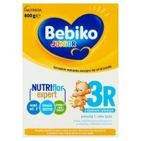 Bebiko Junior 3R NutriFlor Expert z kleikiem ryżowym, mleko modyfikowane, po 1 roku życia, 800g