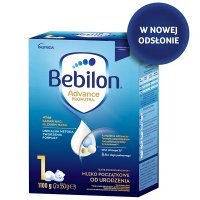 Bebilon 1 Advance, mleko początkowe, dla niemowląt od urodzenia, 1100g USZKODZONE OPAKOWANIE