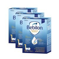 Bebilon 1 Advance, mleko początkowe, dla niemowląt od urodzenia, trzypak, (3x1000g)