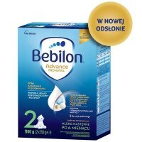 Bebilon 2 Advance, mleko modyfikowane, dla niemowląt po 6 miesiącu życia, 1100g