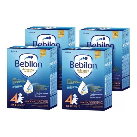 Bebilon 4 z Pronutra Advance, mleko modyfikowane, po 2 roku życia, czteropak (4x1100g)