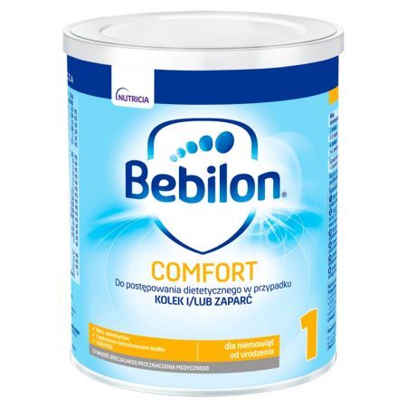 Bebilon Comfort 1, mleko początkowe dla niemowląt z tendencją do kolek i zaparć, 400g