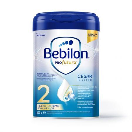 Bebilon Profutura CesarBiotik 2, mleko następne dla niemowląt po 6 miesiącu życia, urodzonych przez cesarskie cięcie, 800g