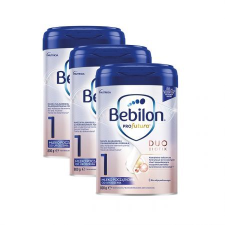 Bebilon Profutura DuoBiotik 1, mleko początkowe, od urodzenia, trzypak, (3x800g)