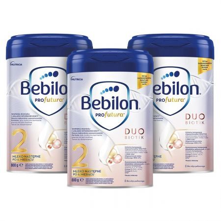 Bebilon Profutura DuoBiotik 2, mleko następne, po 6 miesiącu życia, trzypak (3x800g)