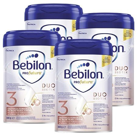 Bebilon Profutura DuoBiotik 3, formuła na bazie mleka, po 1 roku życia, czteropak (4x800g)