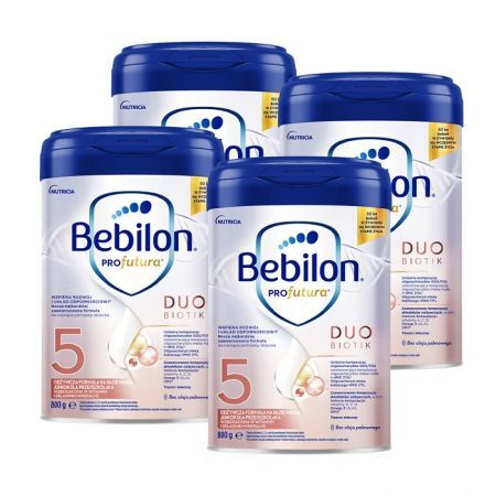 Bebilon Profutura DuoBiotik 5, formuła na bazie mleka, po 2,5 roku życia, czteropak (4x800g)