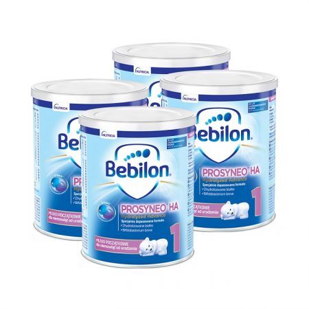Bebilon Prosyneo HA 1, Hydrolyzed Advance, mleko początkowe, dla niemowląt od urodzenia, czteropak (4x400g)