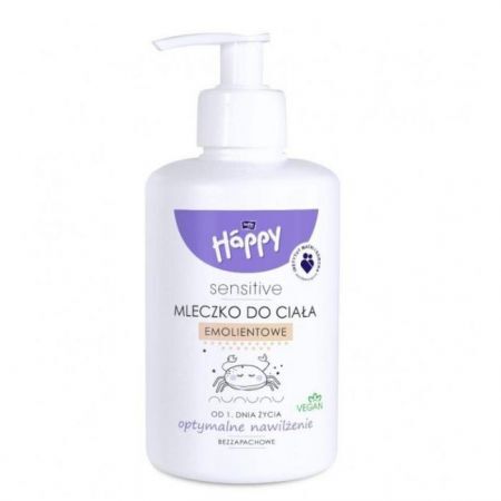 Bella Baby Happy Sensitive, mleczko emolientowe do ciała, od 1 dnia życia, 300ml