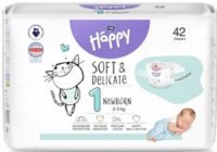 Bella Happy Newborn, pieluszki jednorazowe, rozmiar 1, waga 2-5kg, 42 sztuki