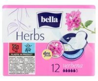 Bella Herbs, podpaski ze skrzydełkami, z werbeną, 12 sztuk