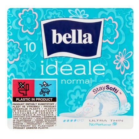 Bella Ideale, podpaski higieniczne StaySofti ze skrzydełkami, ultracienkie, Normal, 10 sztuk
