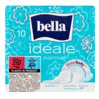 Bella Ideale, podpaski higieniczne StaySofti ze skrzydełkami, ultracienkie, Normal, 10 sztuk
