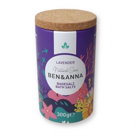 Ben&Anna Natural Care, sól do kąpieli, lawenda, 300g