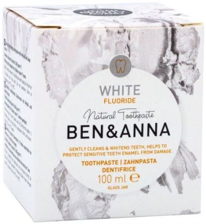 Ben&Anna, pasta do zębów wrażliwych, wybielająca, z miętą i szałwią, 100ml