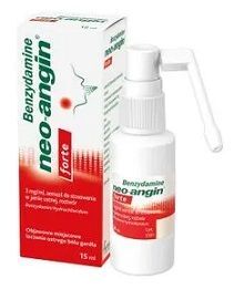 Benzydamine neo-angin forte 3mg/ml, aerozol do stosowania w jamie ustnej, aromat wiśniowy, 15ml