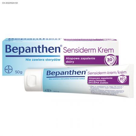 Bepanthen Sensiderm, krem do skóry atopowej i z egzemą, 50g