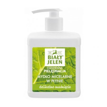 Biały Jeleń, Codzienna Pielęgnacja, mydło micelarne w płynie, Delikatne muśnięcie, 500ml