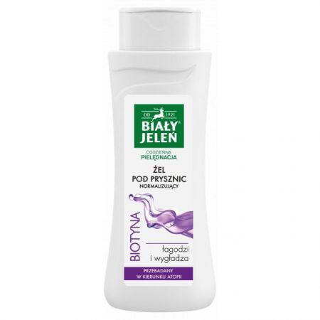 Biały Jeleń, Codzienna Pielęgnacja, normalizujący żel pod prysznic, Biotyna, 300ml