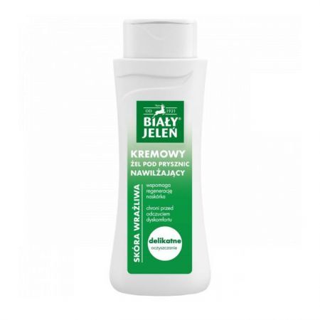 Biały Jeleń, kremowy nawilżający żel pod prysznic, 300ml