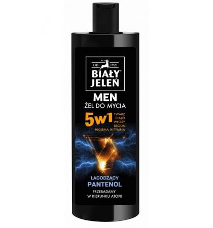 Biały Jeleń Men, żel do mycia 5w1, 400ml