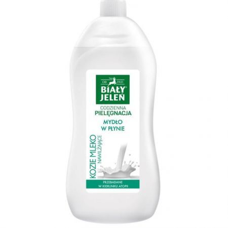 Biały Jeleń, mydło w płynie, kozie mleko, zapas, 1l