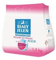 Biały Jeleń, proszek do prania hipoalergiczny, kolor, 1,5kg
