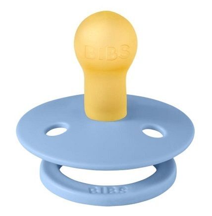 Bibs Colour, smoczek uspokajający, kauczuk, sky blue&baby blue, rozmiar S, od urodzenia, 2 sztuki
