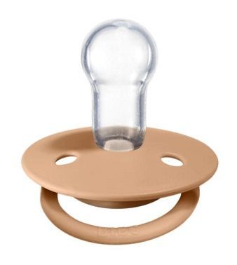 Bibs De Lux, smoczek uspokajający, silikonowy, peach, 0-36 miesięcy, 1 sztuka